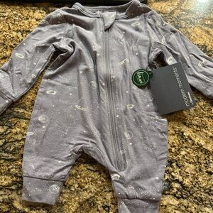 Gerber Gray Space-Themed Footie